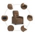 Sillón eléctrico reclinable elevable de tela