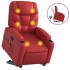 Sillón reclinable de masaje de pie cuero artificial