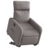 Sillón eléctrico reclinable elevable de tela gris