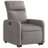 Sillón eléctrico reclinable elevable de tela gris