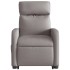 Sillón eléctrico reclinable elevable de tela gris