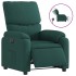 Sillón reclinable eléctrico tela verde