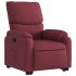 Sillón reclinable elevable tela rojo
