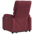 Sillón reclinable elevable tela rojo