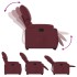 Sillón reclinable elevable tela rojo