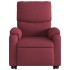 Sillón reclinable elevable tela rojo