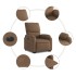 Sillón eléctrico reclinable elevable de tela