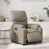 Sillón reclinable eléctrico de cuero sintético color