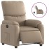 Sillón reclinable eléctrico de cuero sintético color