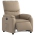 Sillón reclinable eléctrico de cuero sintético color