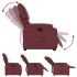 Sillón reclinable elevable cuero artificial rojo