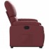 Sillón reclinable elevable cuero artificial rojo