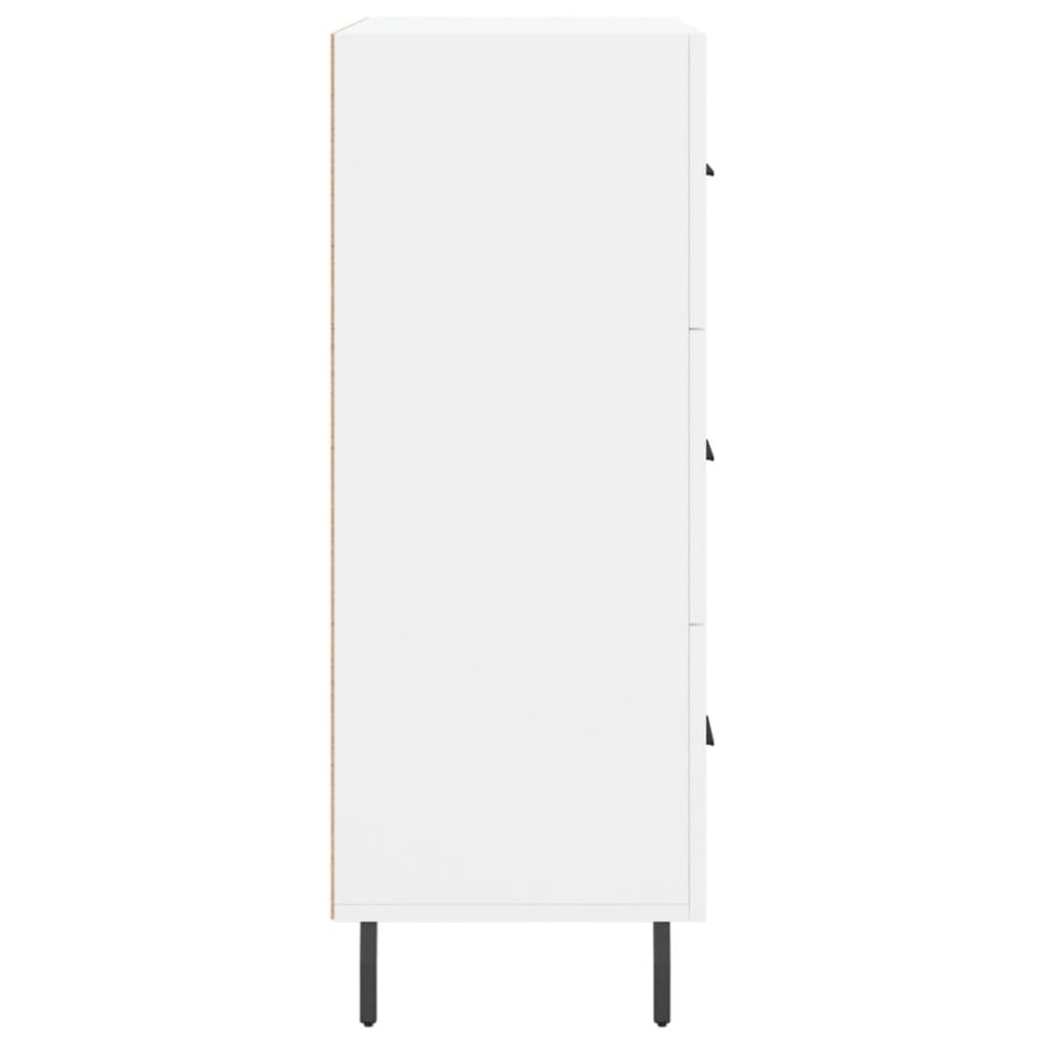 Aparador de madera de ingeniería blanco 69,5x34x90