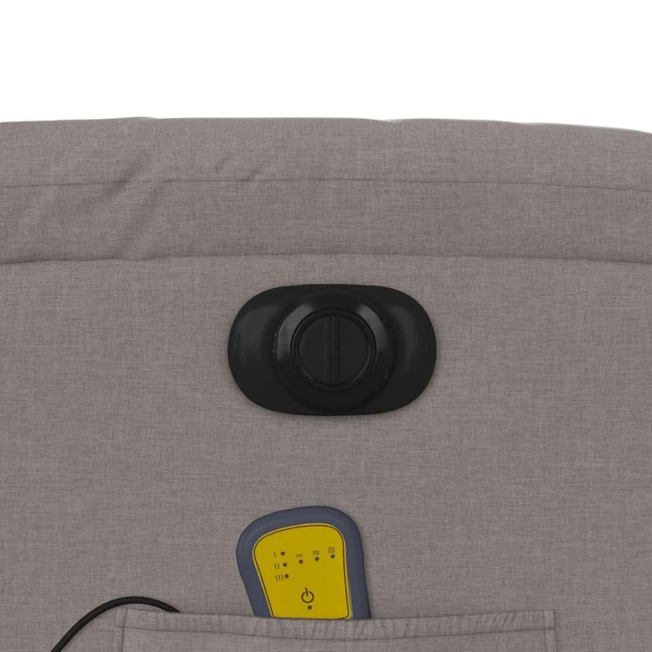 Sillón reclinable de masaje eléctrico tela gris