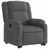 Sillón reclinable elevable de tela gris