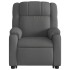 Sillón reclinable elevable de tela gris