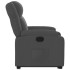 Sillón reclinable elevable de tela gris
