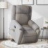 Sillón reclinable de masaje elevable tela gris