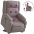 Sillón reclinable de masaje elevable tela gris