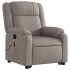 Sillón reclinable de masaje elevable tela gris