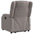 Sillón reclinable de masaje elevable tela gris