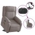 Sillón reclinable de masaje elevable tela gris