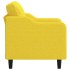 Sillón de tela amarillo claro 60