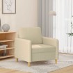Sillón de tela color crema 60 cm