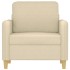 Sillón de tela color crema 60