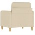 Sillón de tela color crema 60