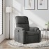 Sillón reclinable tela de microfibra gris