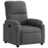 Sillón reclinable tela de microfibra gris