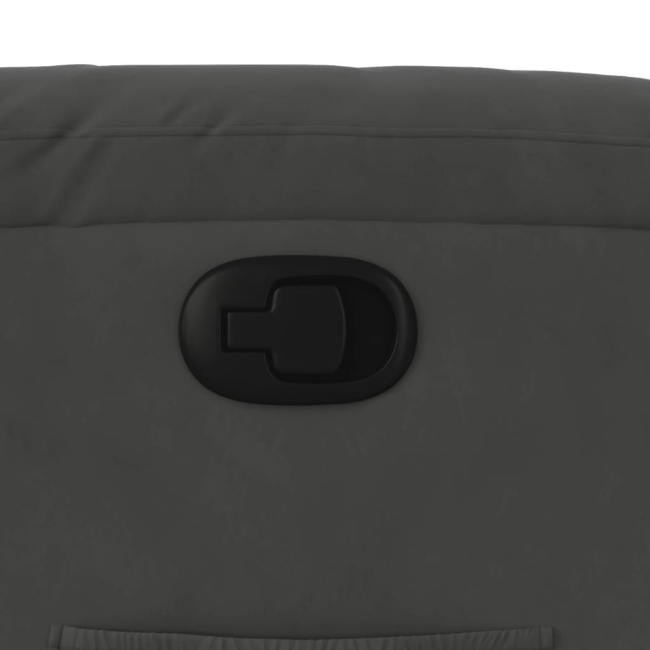Sillón reclinable tela de microfibra gris
