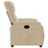 Sillón reclinable tela de microfibra color