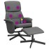 Sillón reclinable de masaje con reposapiés tela gris