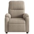 Sillón reclinable eléctrico tela de microfibra gris