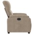Sillón reclinable eléctrico tela de microfibra gris