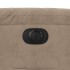 Sillón reclinable eléctrico tela de microfibra gris