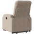Sillón reclinable elevable tela de microfibra gris