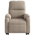 Sillón reclinable elevable tela de microfibra gris