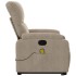 Sillón reclinable de masaje elevable tela microfibra gris