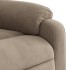 Sillón reclinable de masaje elevable tela microfibra gris