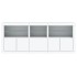 Aparador con luces LED blanco 162x37x67