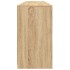 Aparador con luces LED roble Sonoma 162x37x67