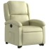 Sillón reclinable elevable cuero auténtico color