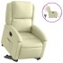 Sillón reclinable eléctrico elevable cuero auténtico