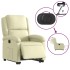 Sillón reclinable eléctrico elevable cuero auténtico