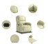 Sillón reclinable eléctrico elevable cuero auténtico