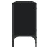 Mueble de TV con cajón madera de ingeniería negro 200x25x44