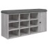 Banco zapatero madera de ingeniería gris Sonoma 102x32x50